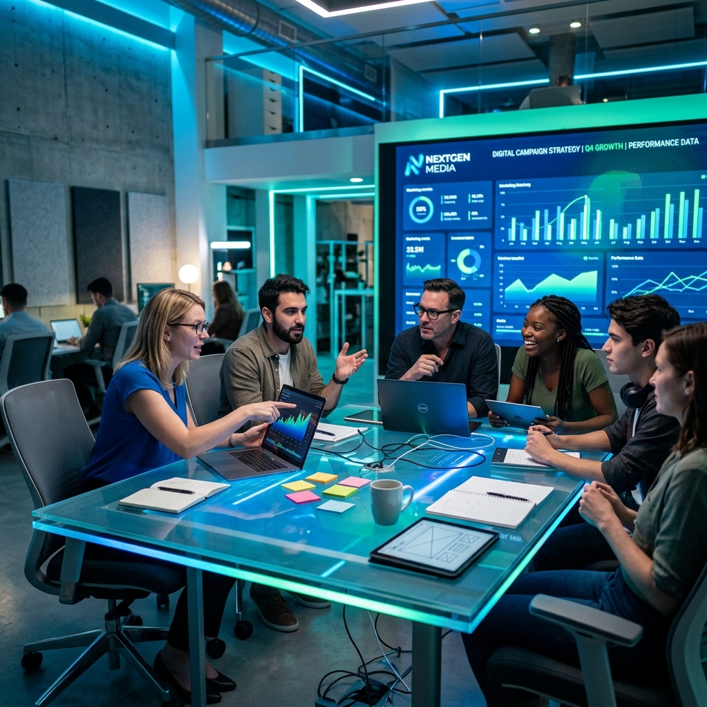 Rexavio Media Team Collaborating